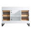 Meuble-lavabo simple autoportant 48 po avec plateau en pierre Gerwyn-462137370-462137829