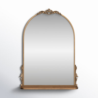 Canoby Metal Arch Mirror with Shelves