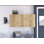 Armoire murale Toran, deux tablettes, porte double