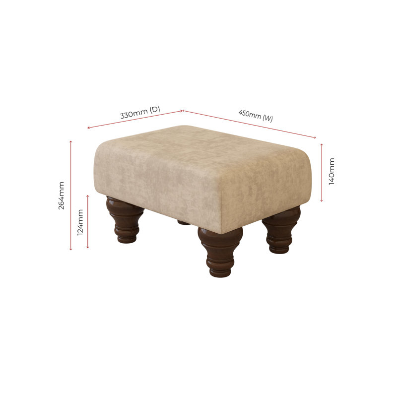 Autryville Wood Turned Leg - Plush, Mahogany, Velvet, Bone Cream