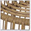 Table d'appoint en osier ELAINE, durable et élégante pour les espaces extérieurs