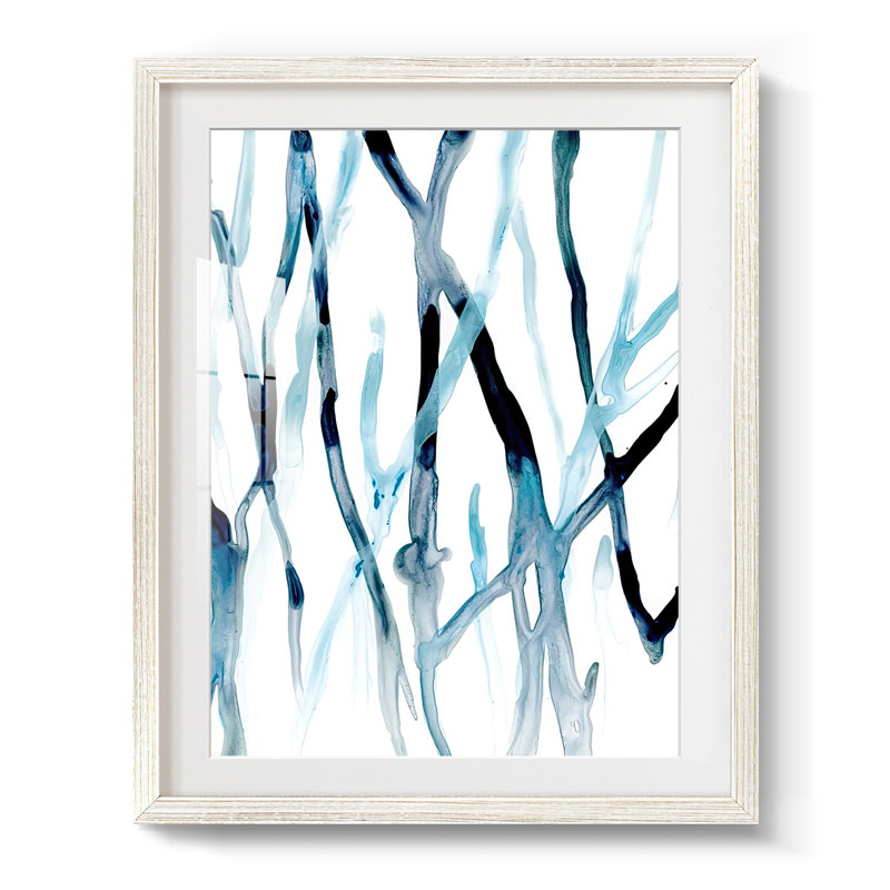 «Runnel II», reproduction encadrée, H 28,5 po x l 20,5 po, Blanc