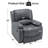 35" Wide Faux Breathable Leather Manual Upholstered Recliner Chair-161595313