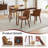 Upholstered Dining Chairs Set of 2, Modern Kitchen Chairs with Padded Seat and Wood Legs for Dining Room or Living Area, PU-1452433249