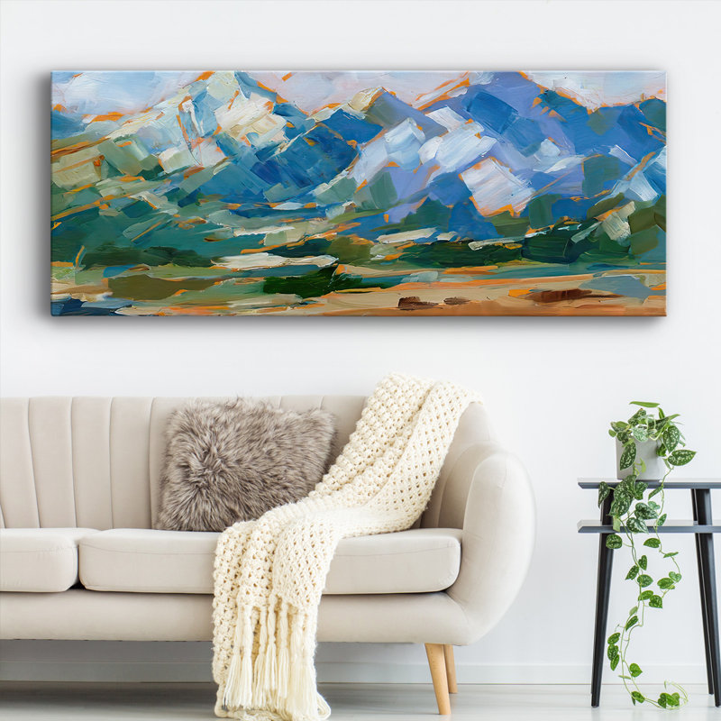 " Blue Mountain Peaks II ", 20" H x 50" W x 1.5" D