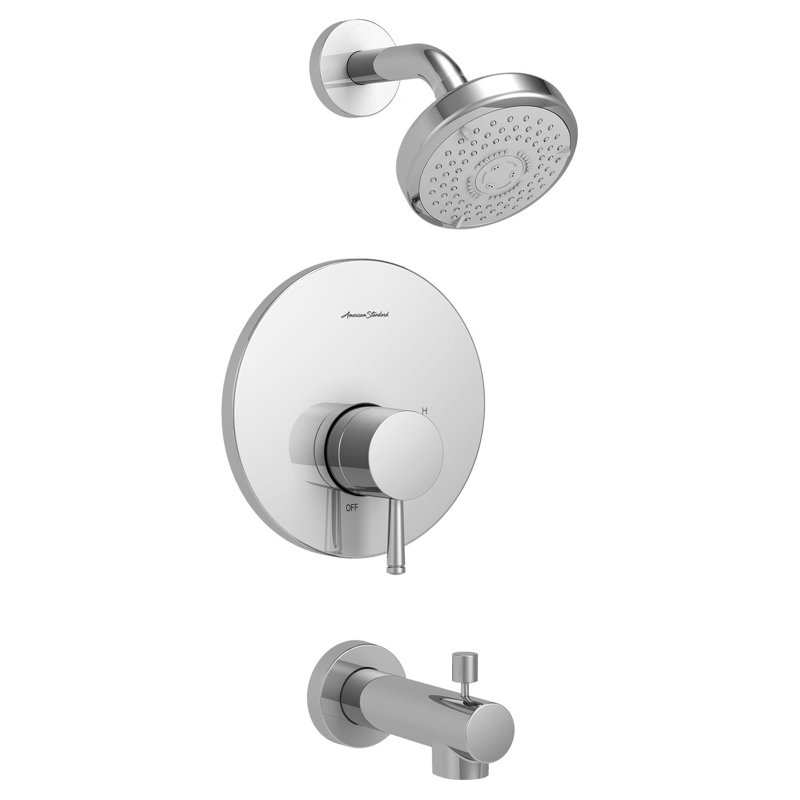 Serin Tub & Shower Faucet, Polished Chrome