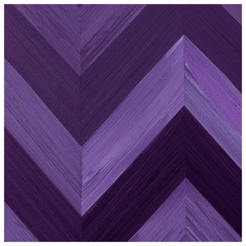 Couvertures mauves à motif de chevrons, L 60 po x H 80 po