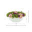 Hydrangea, Succulents and Pompom in White Planter