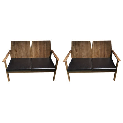 Restaurant Cafe Cake Shop Dessert Shop Bar Bench Faux Leather Upholstered Bench
