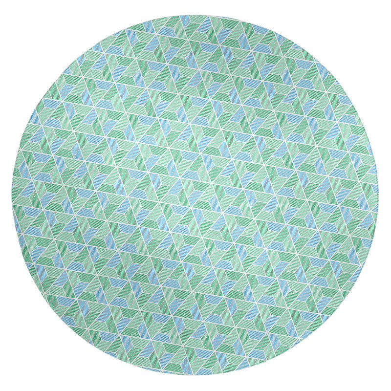 Tapis de zone verte trapézoïdals, Rond 5 pi
