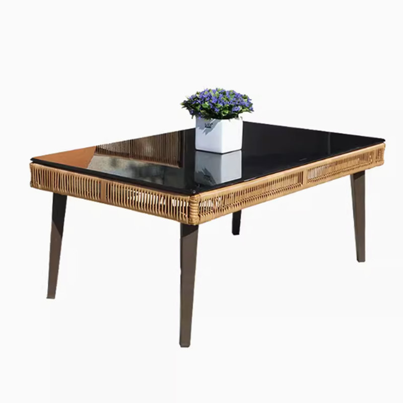 Mithelash Rectangular Metal Outdoor Side Table , 39.37'' in. W 23.62'' in. D