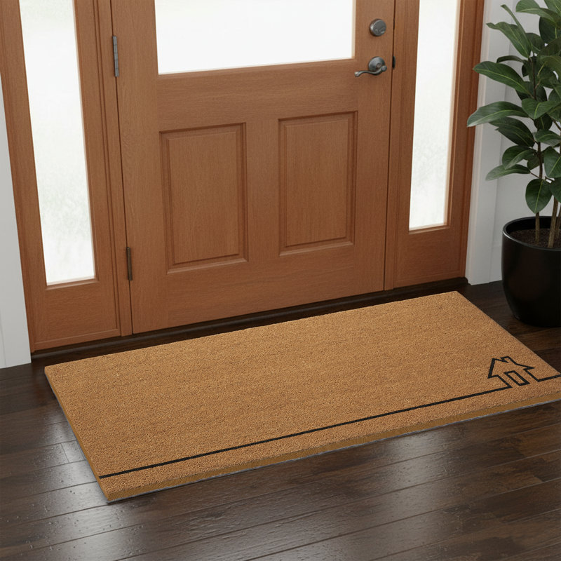 Paillasson Saiya Home View, Jaune, 18" W x 30" L - Non Slip