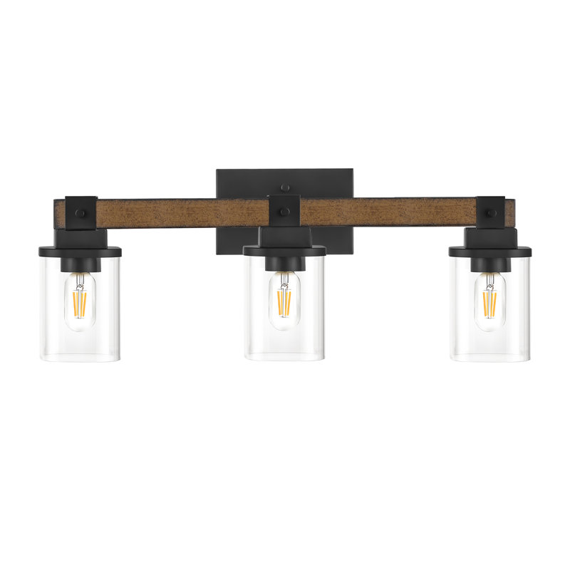 3-light Dimmable Farmhouse Vanity Light, 3 Lights