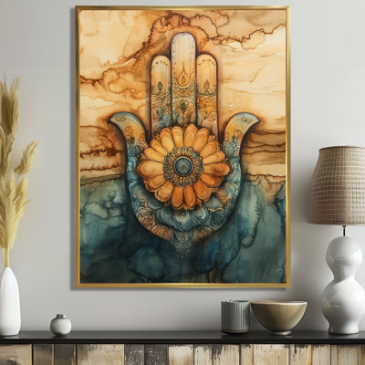 Boho Abstract Framed Canvas Wall Art