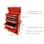 Armoire de rangement amovible à 6 tiroirs avec coffre coulissant et outils à clé avec tiroirs coulissants