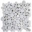 12" x 12" Marble Pebbles Mosaic Wall & Floor Tile