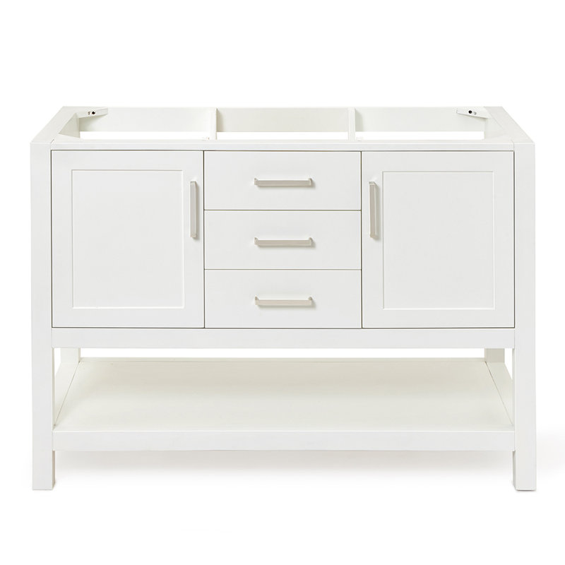 Bayhill 48'' W Single Bathroom Vanity Base, White