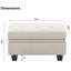 Shavera Upholstered Multifunctional Removeable Storage Ottoman-879682331