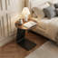 Table de bout ronde en forme de C, table d'appoint peu encombrante pour salon, chambre à coucher-1715966008
