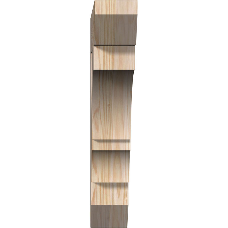 Support lisse à lattes Balboa l 3 3 po x P 20 po x H 20 po, H 20 po x l 3,5 po x P 20 po, Sapin de Douglas, Lisse