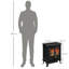Coles Belfry Heating 51cm W Black Electric Stove