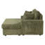 Chaise longue moderne rembourrée avec 2 porte-gobelets, une poche et des coussins-259025188