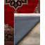 Tapis rouge en coton imprimé chenille Guria-844336508