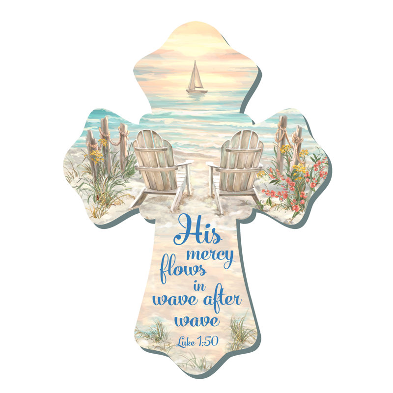 Croix de plage en bois