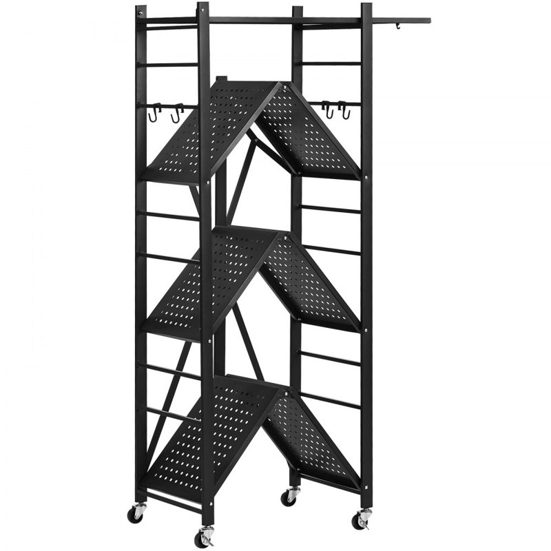 71.1cm W Steel Shelving Unit with Wheels