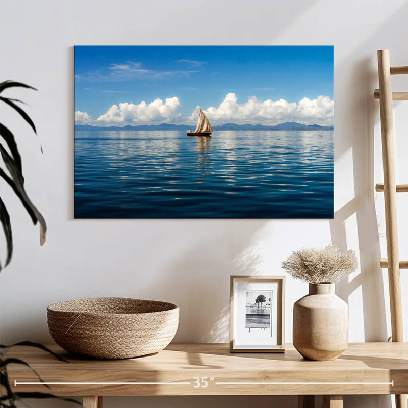 Mehar Dhow Sailboat In Nosy Be, 16" H x 24" W