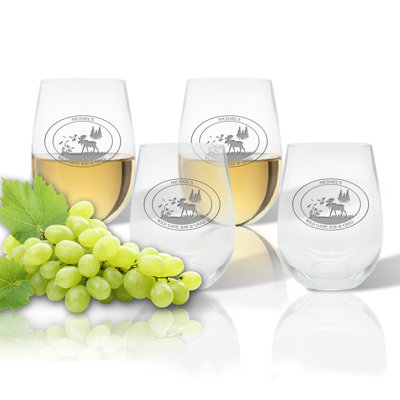 14oz. Handmade Wine Glass Set
