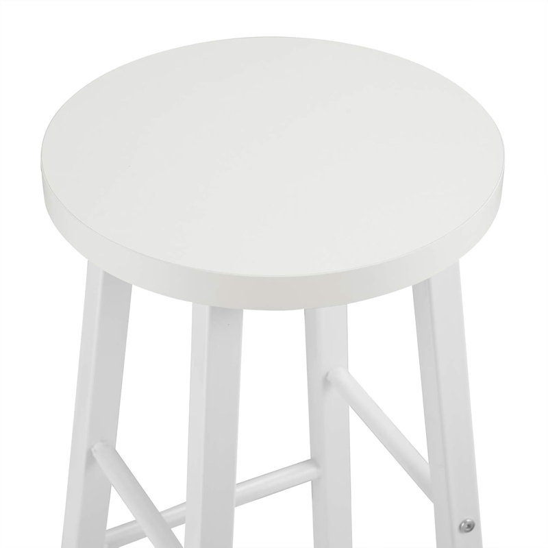 Haydenville Upholstered Bar Stool with Steel Frame, Black, 4, Black/Rust