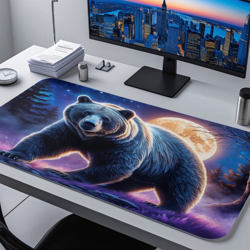 Polyester Desk Pad, 14.4x12.1