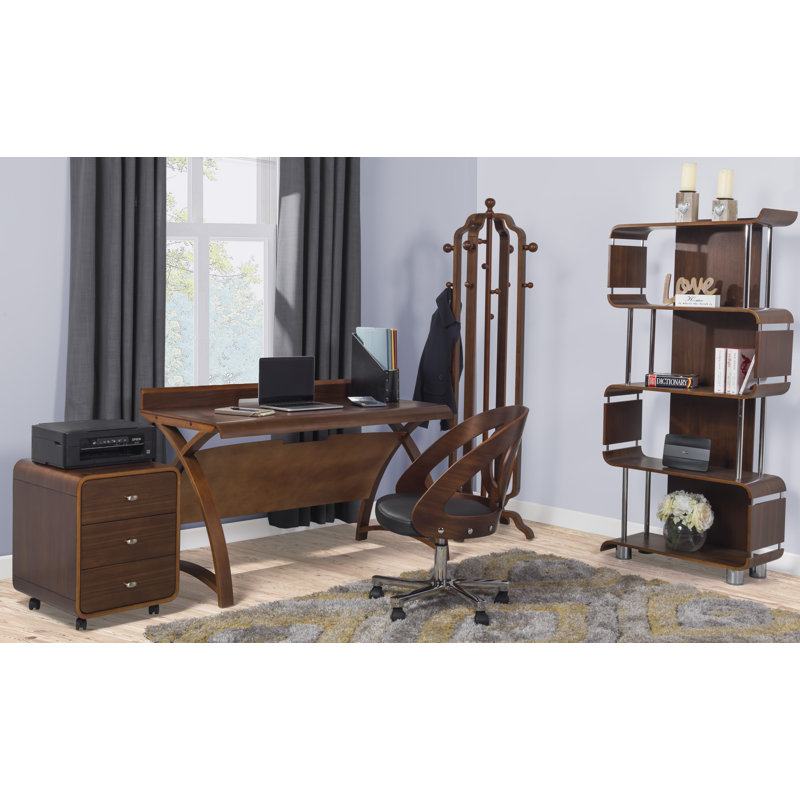 Sunterra 163.6cm H x 80cm W Standard Bookcase, Walnut