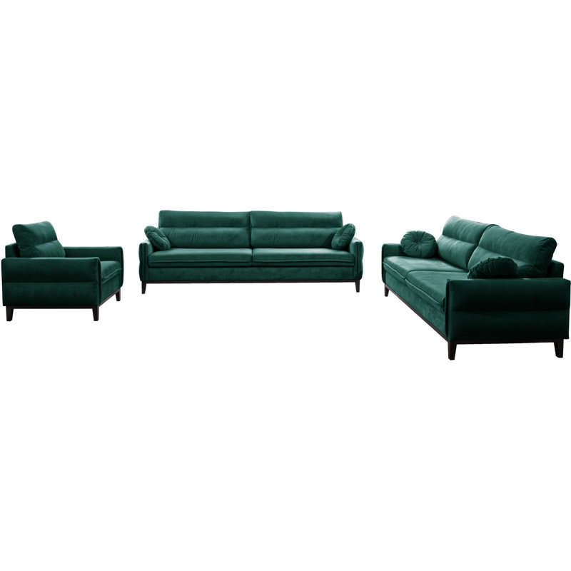 Bhumi 3 - Piece Living Room Set, Green