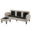 3 Seater Linen Sofa-1310563710