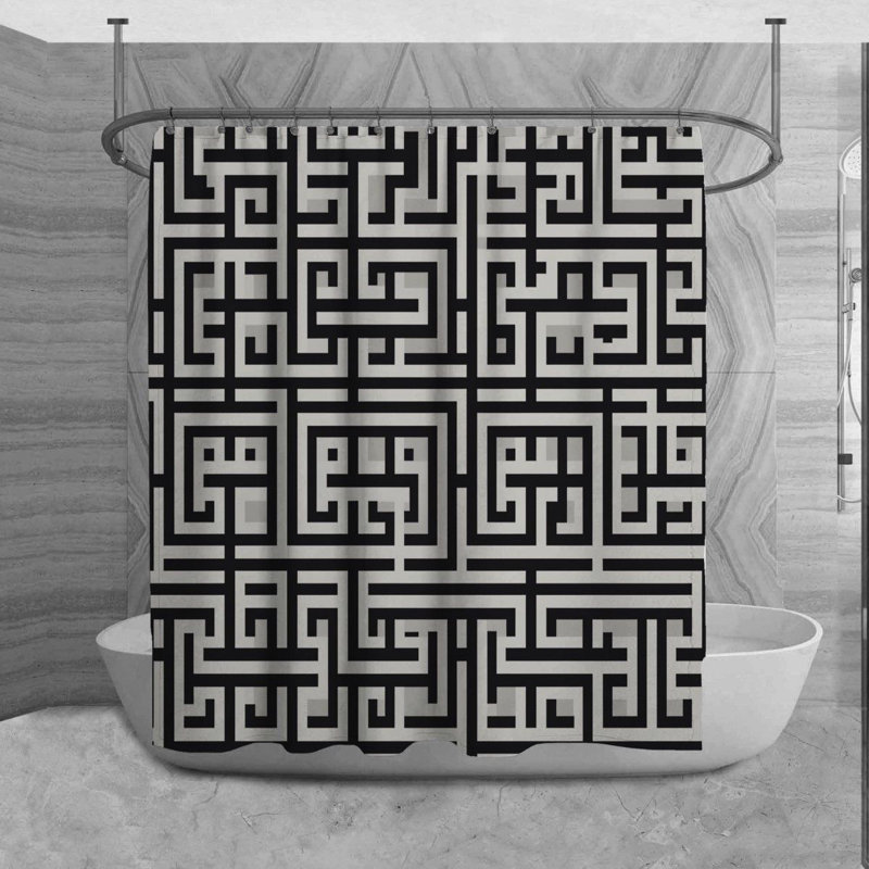 Rideau de douche Sumuka, H 73 po x l 70 po