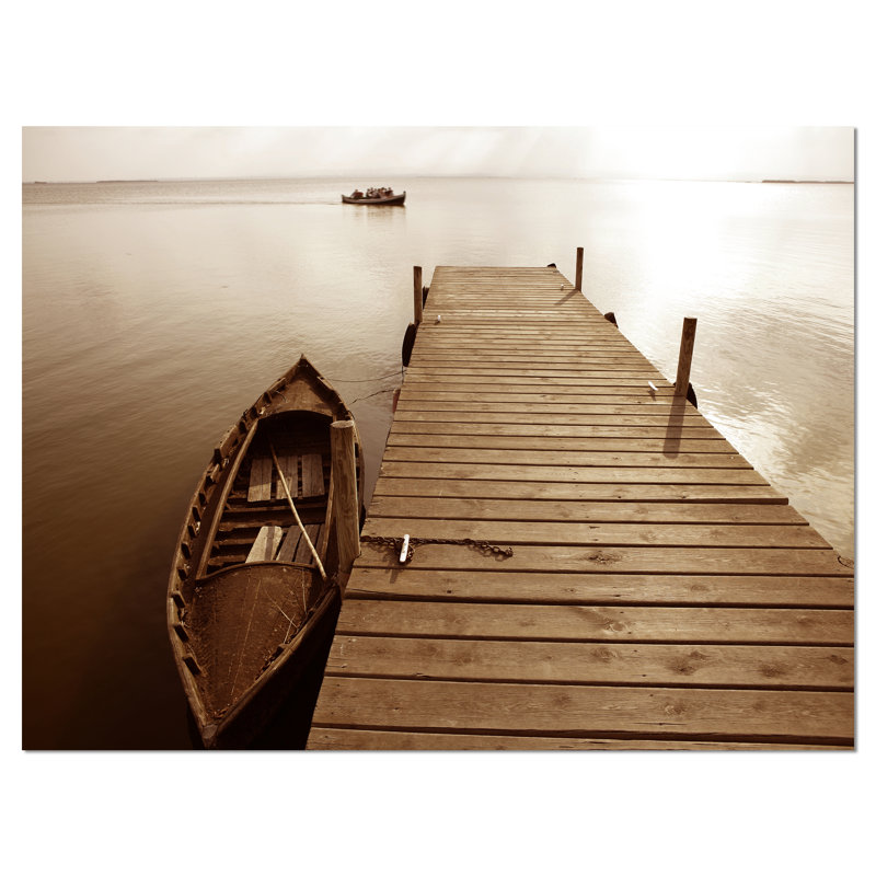 « albufera lake humides pilier »-imprimé, H 30 po x l 40 po x P 1,5 po, Toile tendue