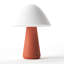 Lampe de table à DEL sans fil rechargeable Mushroom, commande tactile à 3 niveaux de luminosité, terre cuite-806821575