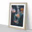 Peach Jellyfish in Abstract - Framed Print-55578519-55578522