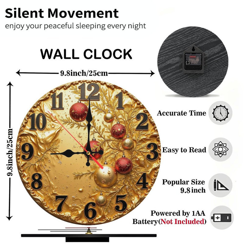 Noël-horloge-village-lumières-ours