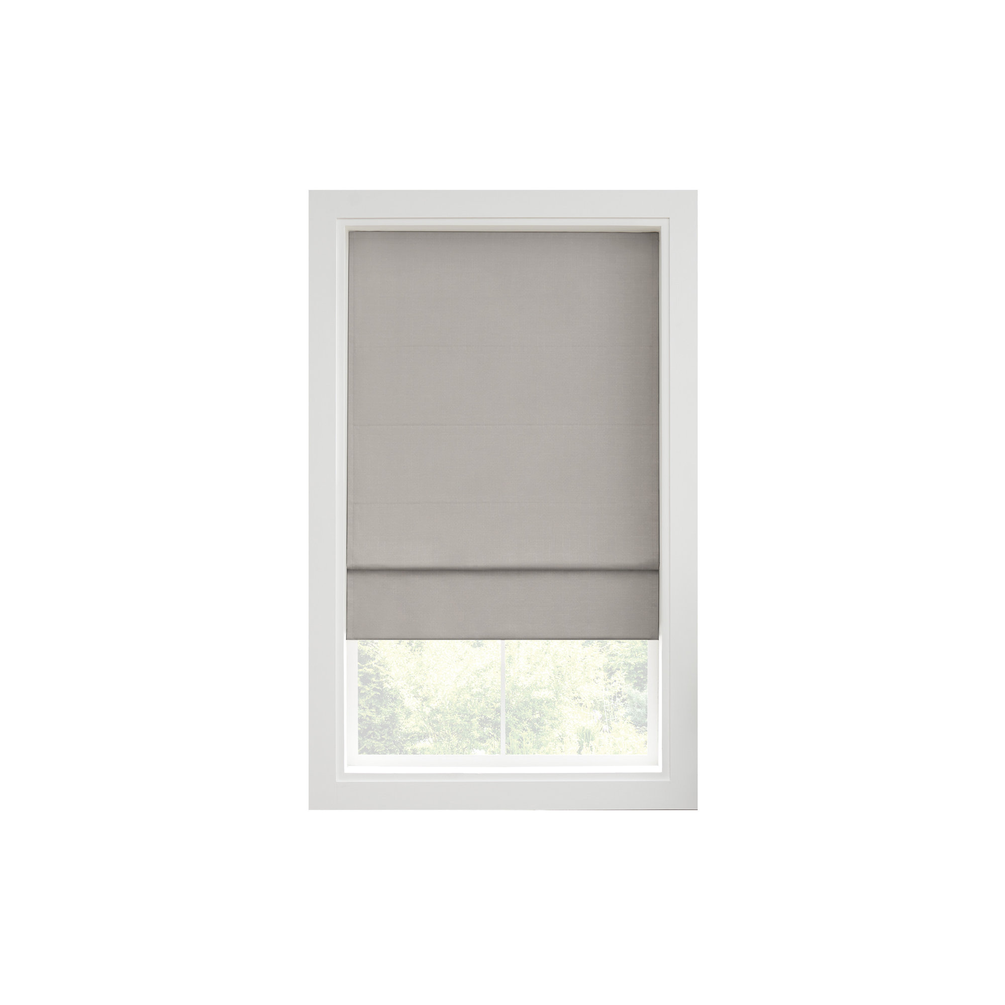 Eclipse Kylie Blackout Roman Shade, Black, 23"W x 64"L