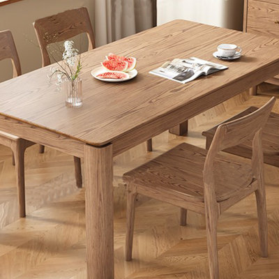 Table en bois massif rectangulaire nordique