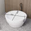 Freestanding solid surface bathroom soaking tub