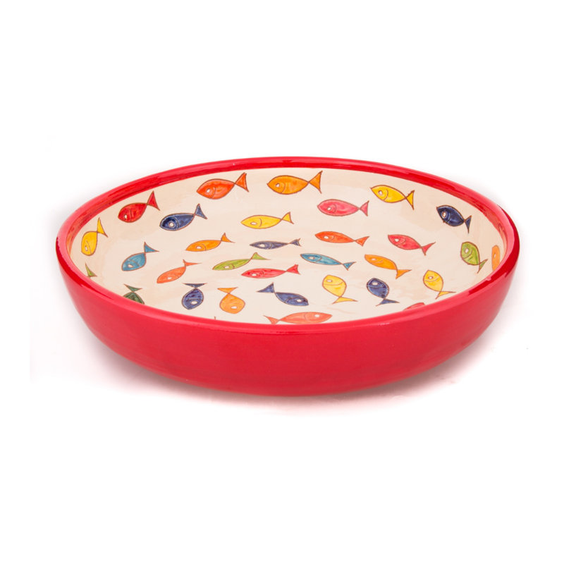 August Grove Kelci Ceramic Salad Bowl