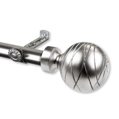 Elyza Steel Rod/Resin Finials Adjustable