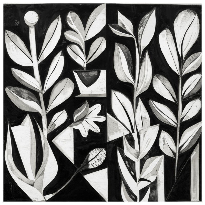 Tapis de bain noir et blanc, L 24 po x L 17 po