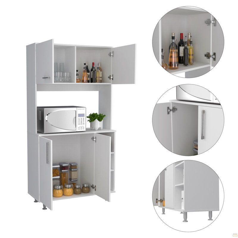 Garde-manger à 3 tablettes, Blanc