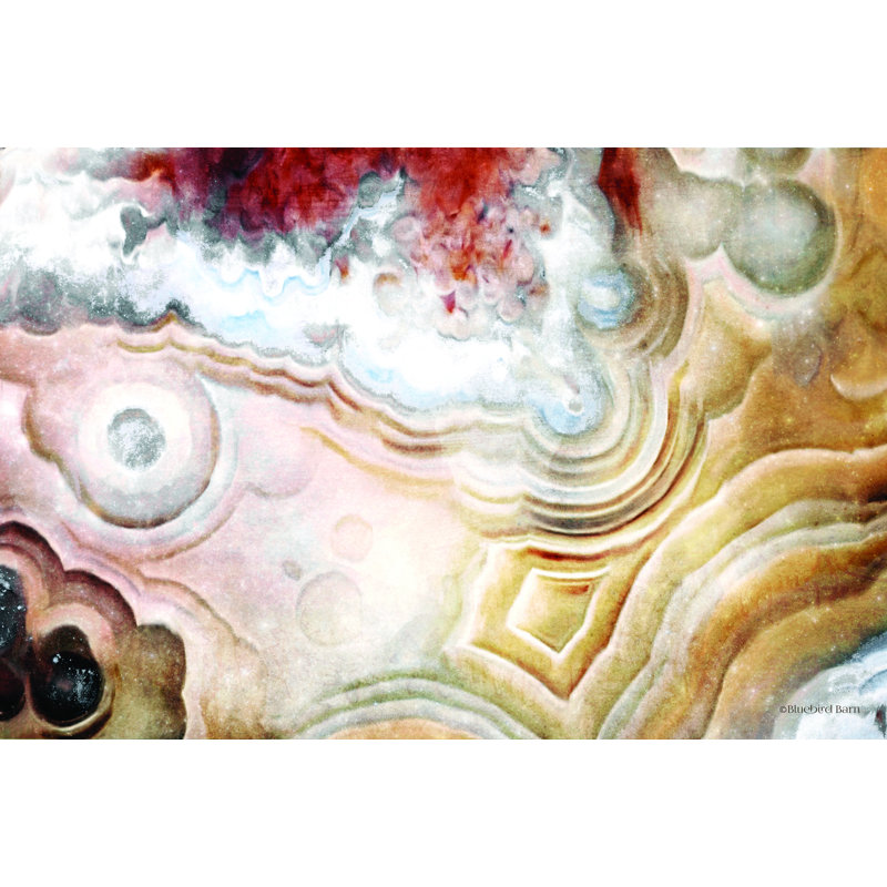 «Agate Abstract» par Bluebird Barn - reproduction, H 8 po x l 12 po, Toile tendue