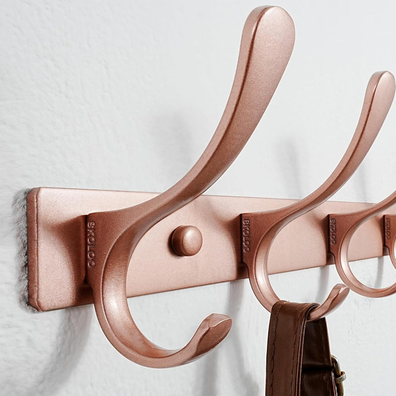 Steel Wall Hook, Matte Rose Gold